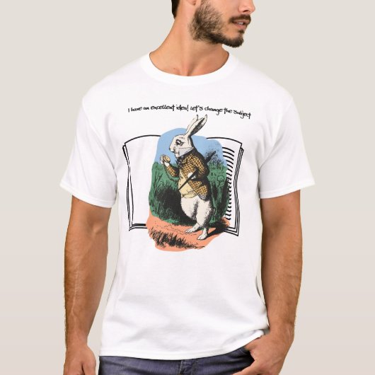 Alice in Wonderland White Rabbit T-shirt (Voorkant)