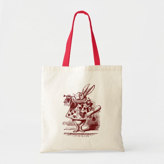 Alice in Wonderland White Rabbit Tote Bag (Voorkant)