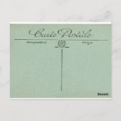 Alice in Wonderland White Rabbit Valentijn Briefkaart (Achterkant)