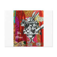 Alice in Wonderland White Rabbit Valentijn
