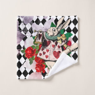  Alice in Wonderland White Rabbit Washandje