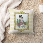 Alice in Wonderland White Rabbit Wearing Clothes Kussen (Deken)