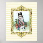 Alice in Wonderland White Rabbit Wearing Clothes Poster (Voorkant)
