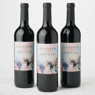 Alice in Wonderland White Rabbit Wijn Etiket