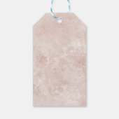 Alice in Wonderland Wit Konijn Bruiloft Dank u Cadeaulabel (Achterkant)