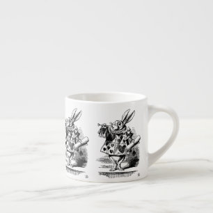 Alice in Wonderland - Wit Konijn - Kaninchen Espresso Kop