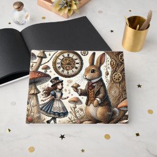 Alice in Wonderland witte konijn Gastenboek