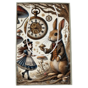 Alice in Wonderland witte konijn Medium Cadeauzakje