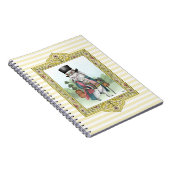 Alice in Wonderland Witte Konijn met Kleren aan Notitieboek (Rechterzijde)