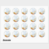 Alice in Wonderland Witte Konijn Uitnodiging Seals Ronde Sticker (Vel)