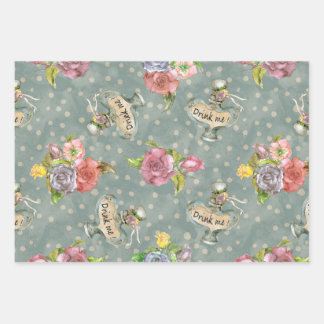 Alice in Wonderland Wrapping Paper 3 Design