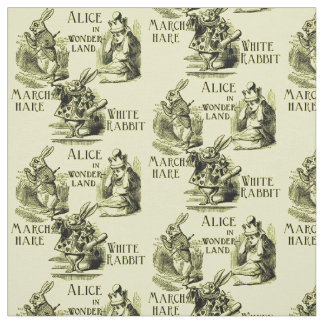 Alice in Wonderland Yellow Textile Stof