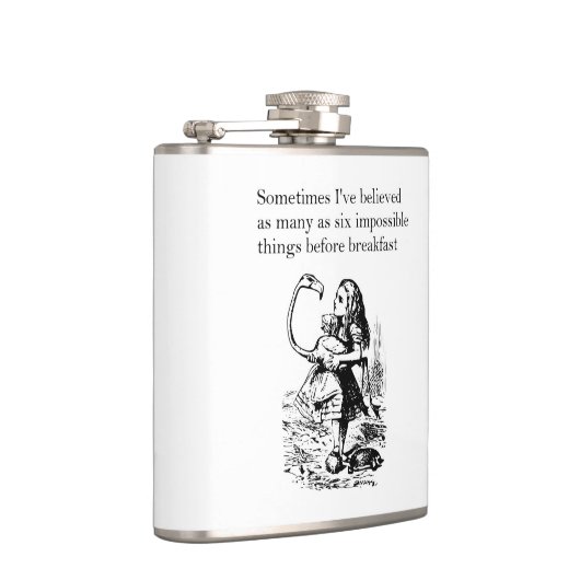 Alice in Wonderland, "Zes onmogelijke dingen" Heupfles (Rechts)