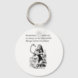 Alice in Wonderland, "Zes onmogelijke dingen" Sleutelhanger