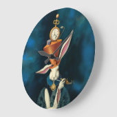 Alice In Wonderland's Rabbit, horloge murale (Angle)