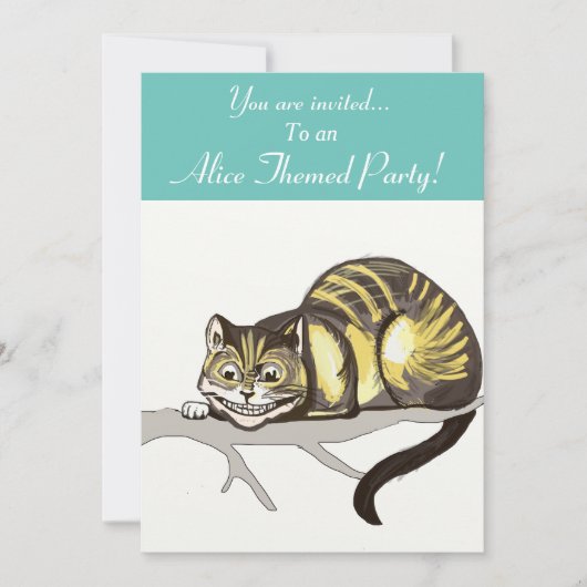 Alice Invitation du parti à thème (Devant)