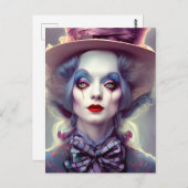 Alice is de hatter briefkaart (Voorkant / Achterkant)