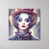 Alice is de Hatter Canvas Afdruk (Voorkant)