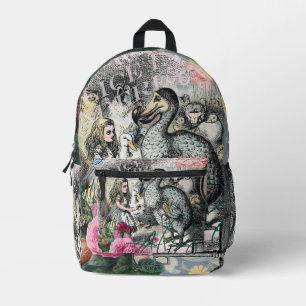 Alice Klassieke Wonderland Dodo Tenniel Kunst Bedrukte Rugzak