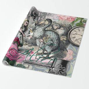 Alice Klassieke Wonderland Dodo Tenniel Kunst Cadeaupapier