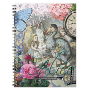 Alice Klassieke Wonderland Dodo Tenniel Kunst Notitieboek