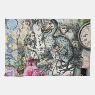 Alice Klassieke Wonderland Dodo Tenniel Kunst Theedoek
