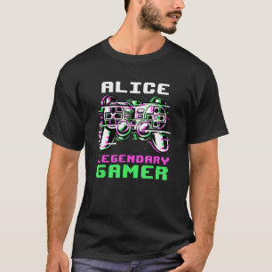 Alice Legendary Gamer Personalized T-shirt