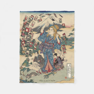 Alice Lost in Japan | Ukiyo-e Floating Wonderland Fleece Deken
