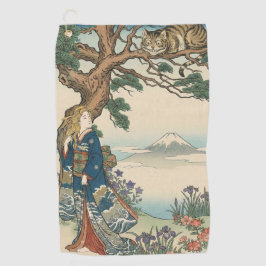 Alice Lost in Japan | Ukiyo-e Mad Journey Golfhanddoek