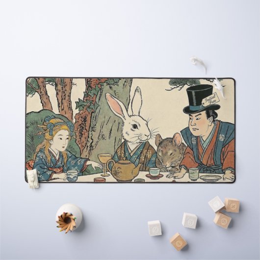Alice Lost in Japan | Ukiyo-e Mad Tea Party (Tableau pour enfants)