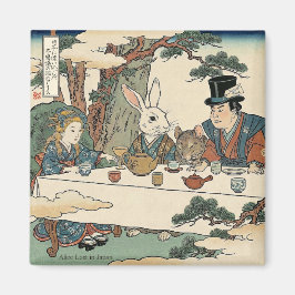 Alice Lost in Japan | Ukiyo-e Mad Tea Party Magneet