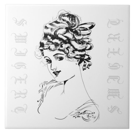 Alice M. McPherrin door Russell L. Swigert 1917 ar Tegeltje (Voorkant)