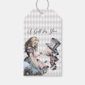 Alice & Mad Hatter  Cadeaulabel (Voorkant)