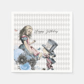 Alice & Mad Hatter Servet (Voorkant)