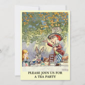Alice Mad Hatter Tea Party Invitation Modèle (Devant)