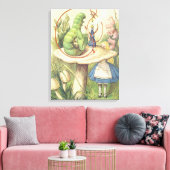 Alice Meets the Caterpillar Canvas Afdruk (Insitu (Woonkamer))