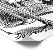 Alice met de fles "Drink me" Poster (Hoek)