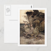 Alice met de Griffin en de Mock Turtle Briefkaart (Voorkant / Achterkant)