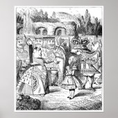 Alice met de Rode Koningin Poster (Voorkant)