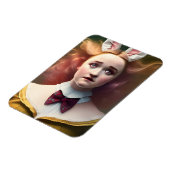 Alice met de witte konijnenaar magneet (Linkerzijde)