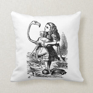 Alice met Flamingo Pillow Kussen