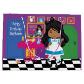 Alice multiculturelle - Buvez-Moi Grand Sac Cadeau (Dos)