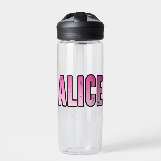 Alice naam waterfles (Voorkant)