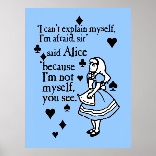 Alice Not mezelf Poster (Voorkant)