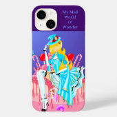 Alice on Birthday Cake wonderland kunst Case-Mate iPhone Case (Achterkant)