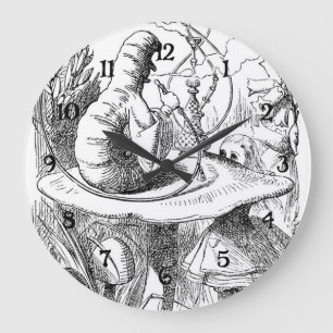 Alice ontmoet de Caterdepijler - Alice in Wonderla Grote Klok