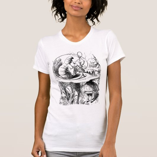 Alice ontmoet de Caterpiller T-shirt (Voorkant)