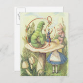 Alice ontmoet de Caterstyle Briefkaart (Voorkant / Achterkant)