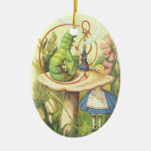 Alice ontmoet de Caterstyle Keramisch Ornament