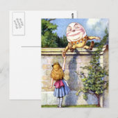 ALICE ONTMOET HUMPTY DUMPTY BRIEFKAART (Voorkant / Achterkant)